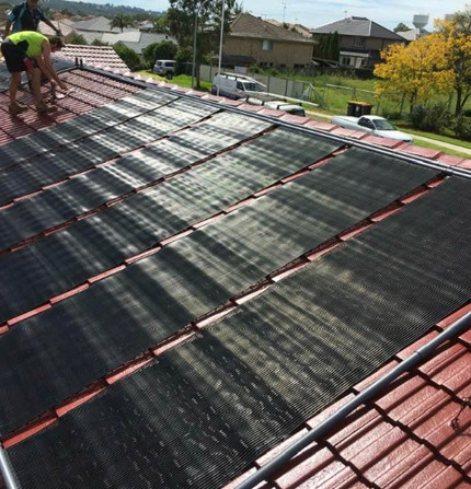 solar panel pool heating system