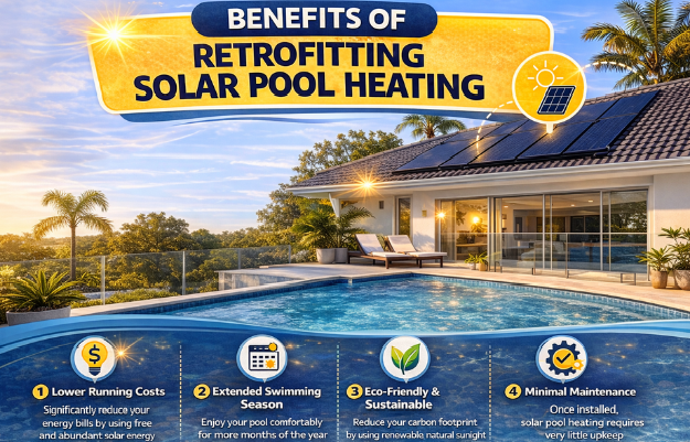 Benefits of Retrofiting solar pool heating