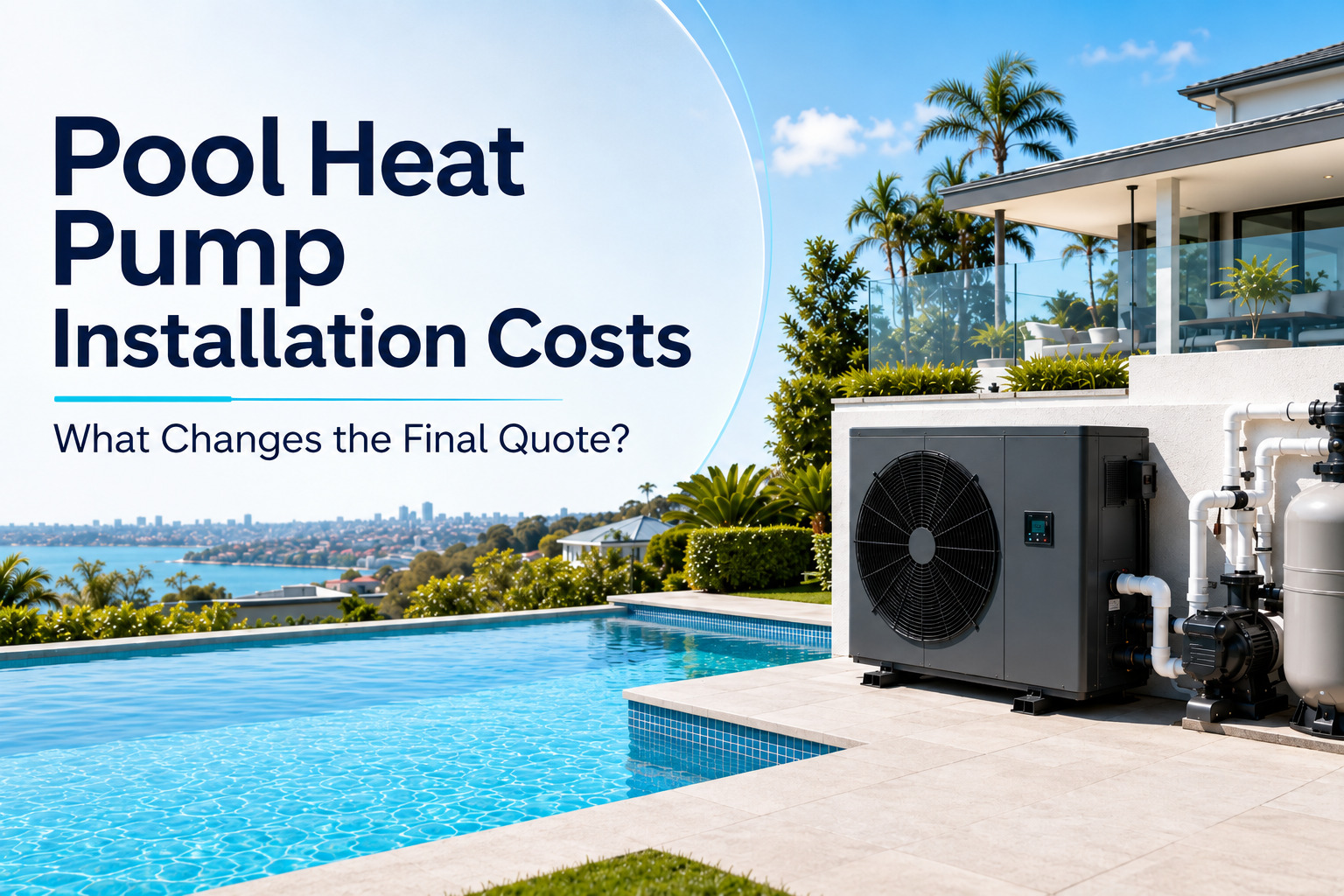 pool heat pump installation costs what changes the final quote