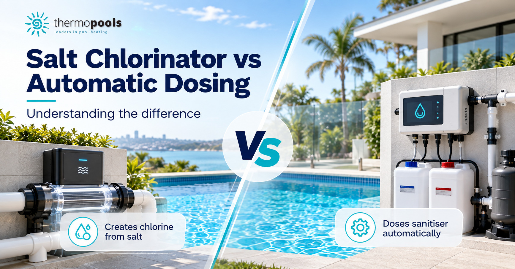 Salt Chlorinator vs Automatic Dosing: What Is the Difference for Pool Owners? salt chlorinator vs automatic dosing what is the difference for pool owners